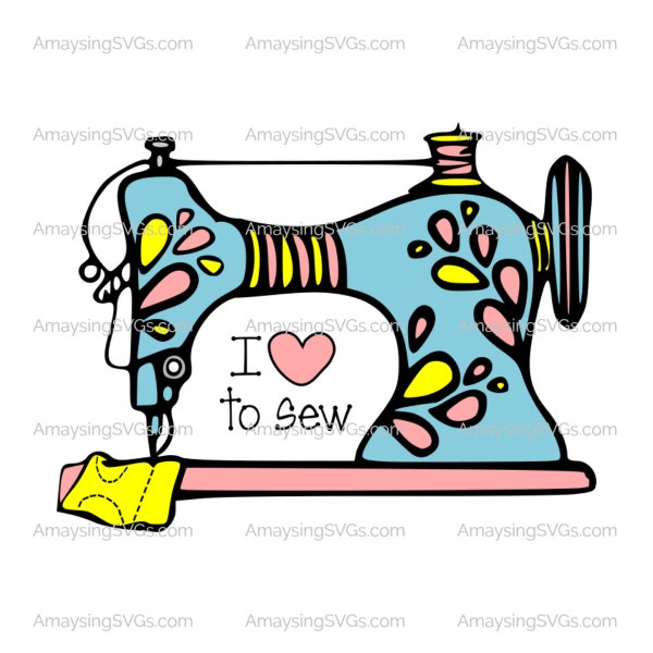 I Love to Sew svg Sewing svg Crafts svg Embroidery svg Quilting svg Quilter svg Hobby svg Sewing tshirt svg Sewing Machine svg