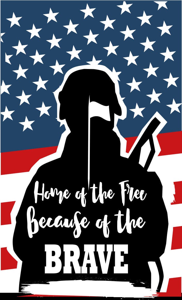 Download Home Of The Free Because Of The Brave Svg Military Svg Svg Etsy