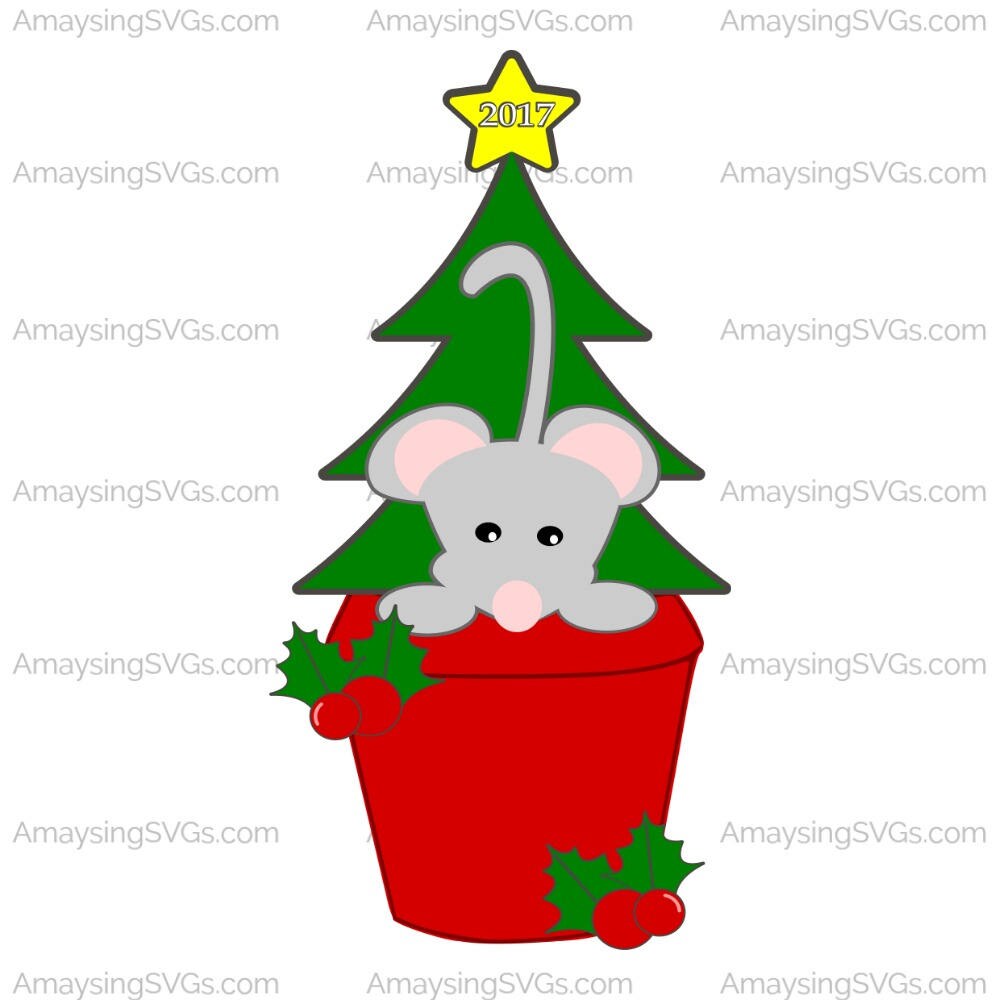 Download SVG Christmas Mouse svg Christmas svg Christmas Ornament ...