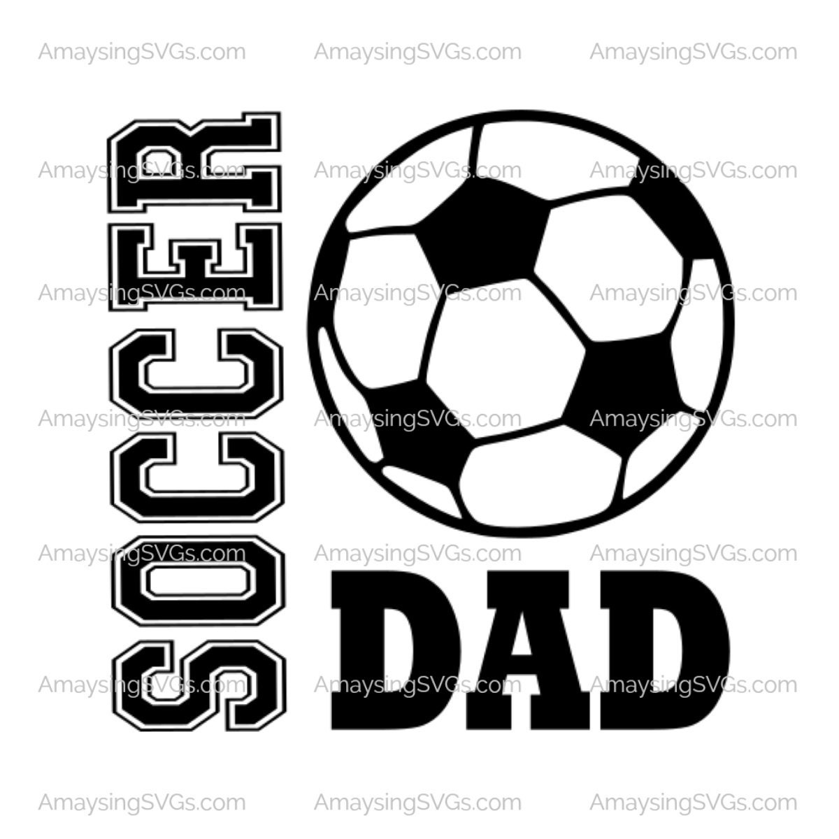 Svg files for cricut. Soccer dad svg Soccer father svg Svg for silhouette Love soccer svg Soccer shirt design svg