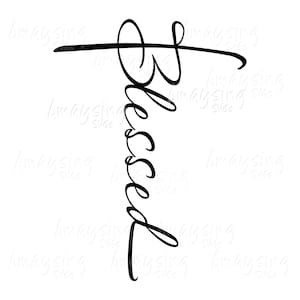 Gesegnetes Kreuz svg, dxf, png, christliches gesegnetes Kreuz svg, christliches Tshirt svg, gesegnetes svg