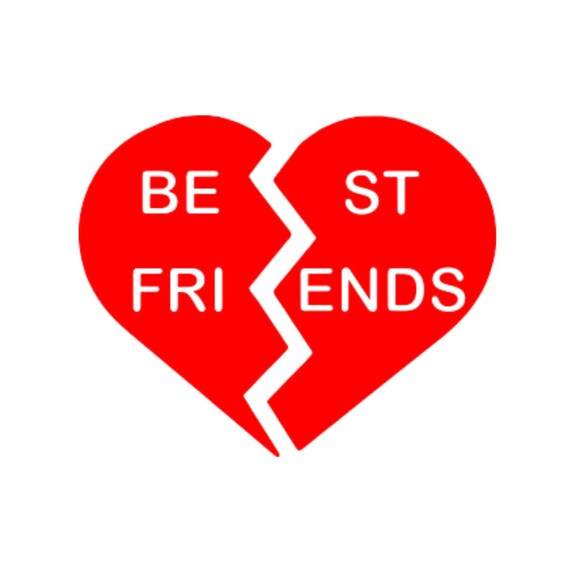 Free Free 162 Best Friends Broken Heart Svg SVG PNG EPS DXF File