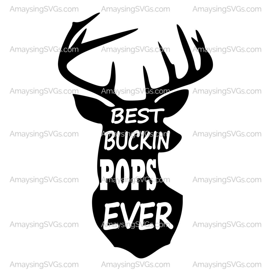 Best Buckin Svg Best Buckin Pops Svg Father Gift Svg Deer Etsy Canada