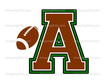 Football Alphabet svg Football svg Clipart svg Birthday Banner Letters svg Letters svg Football tshirt svg Party decor svg Sports decor svg