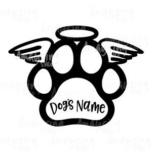 Dog Memorial svg, Pet Loss SVG dxf png