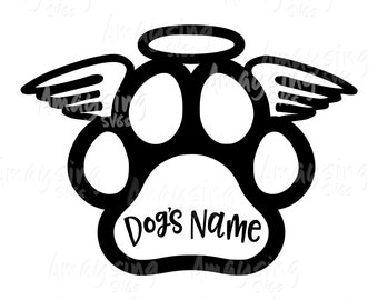 Dog Memorial svg, Pet Loss SVG dxf png