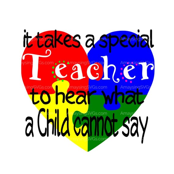 Download SVG Autism Teacher svg Autism Awareness svg Autism Heart svg | Etsy