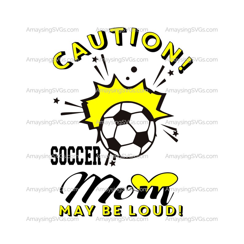 Download Caution Soccer Dad may be Loud svg Soccer Dad svg Sports | Etsy