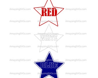 Red White Blue Stars svg Patriotic svg Stars svg Independence day svg 4th of July svg Patriotic tshirt svg Military svg Memorial Day svg