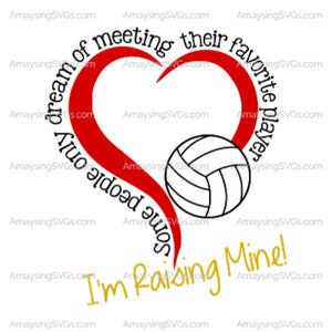 SVG Some people only dream of meeting their favorite player Volleyball svg Volleyball svg Raising my Ball Player svg Volleyball mom svg