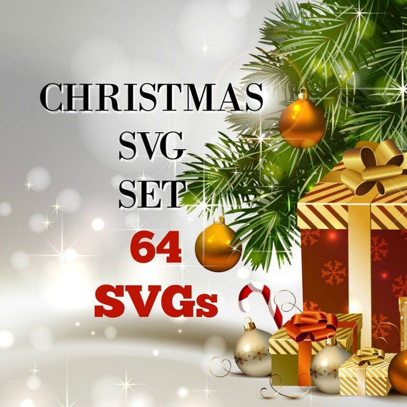 Download Free Svg 64 Christmas Designs Set Svg Set Christmas Etsy SVG DXF Cut File