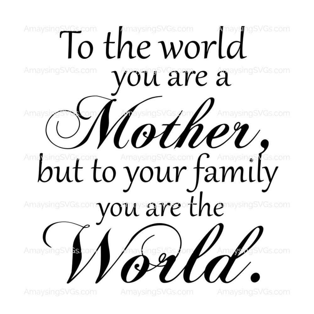 Download SVG Mother to the World svg Mother's Day svg Mom svg | Etsy