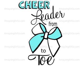 Cheerleader from Bow to Toe svg Cheerleader svg Cheerleader bow svg Cheer svg Tumbler svg Tshirt svg Cheer Tshirt svg Dance svg