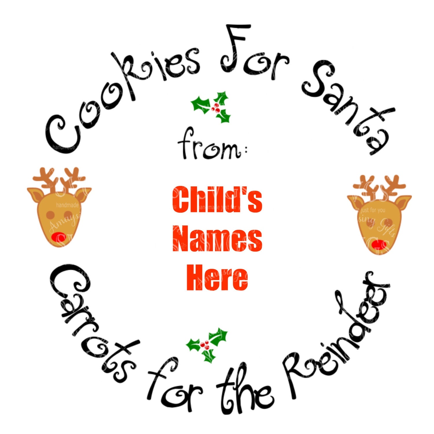 Download SVG Cookies for Santa Plate svg Cookie Plate Design | Etsy