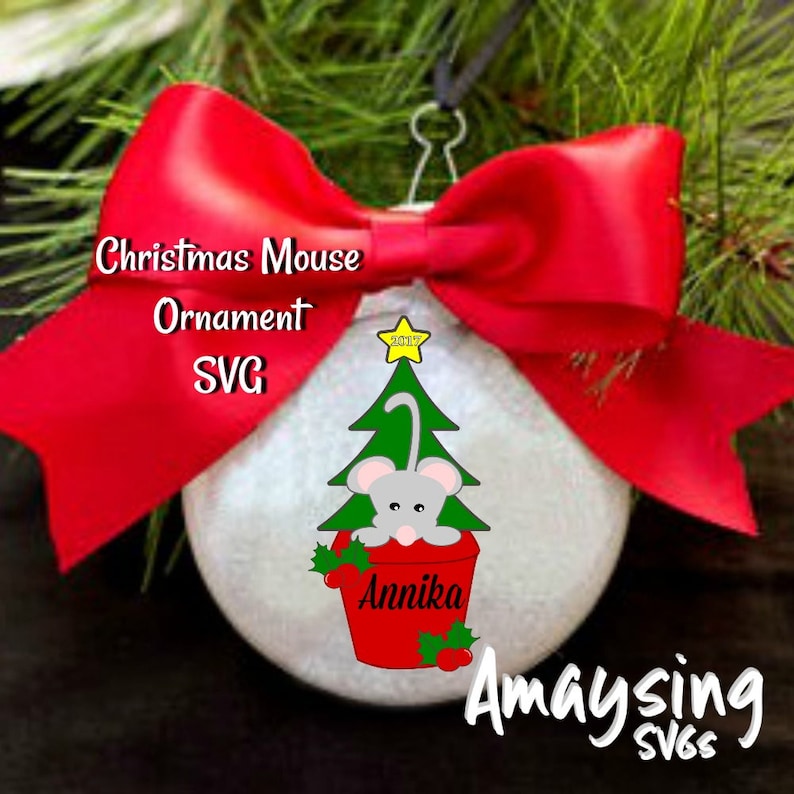 Download SVG Christmas Mouse svg Christmas svg Christmas Ornament ...
