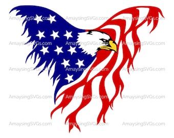 Eagle Flag svg Patriotic svg 4th of July svg Memorial Day svg Military svg Red White Blue svg American Flag svg Eagle svg Tshirt svg