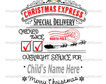 Christmas Express Santa Sack svg Christmas Bag svg Santa Sack svg Holiday Toys svg Gift Wrap svg Gift Wrap Bag svg Santa Toy Bag svg