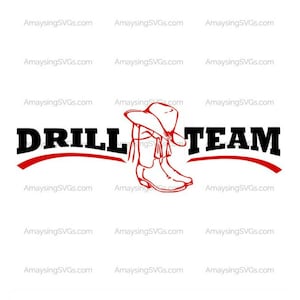 Drill Team SVG: High School Design (SVG & DXF)
