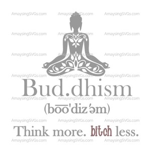 Sarcastic Buddhism Yoga Workout SVG Design (Digital Download)