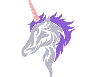 SVG - Unicorn Tribal - Unicorn svg - Tshirt svg - Ornament svg - Tribal svg - Tattoo svg - Girl svg - fantasy svg - Decal SVG