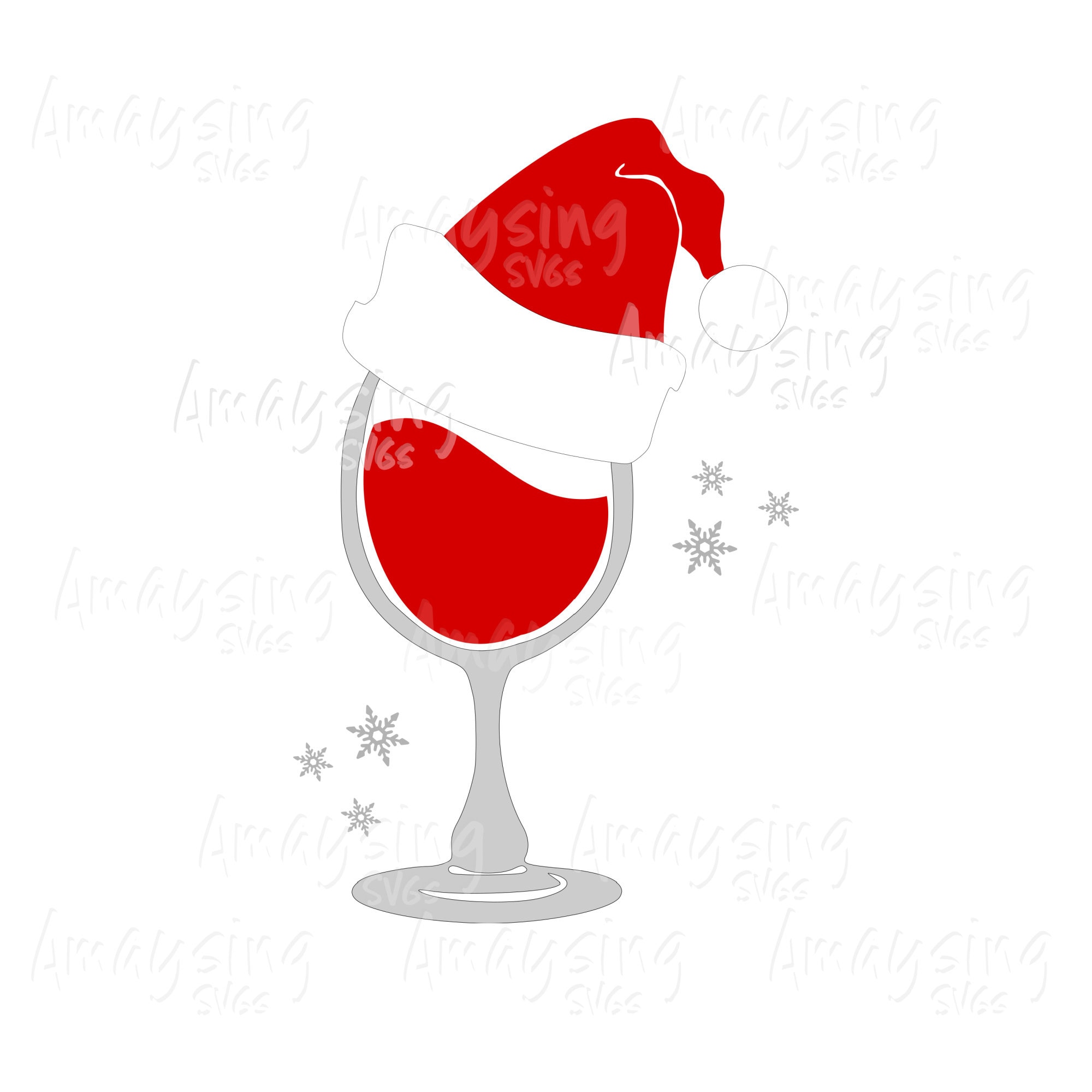 Santa wine glass svg Wine a claus svg Christmas wine svg  Etsy