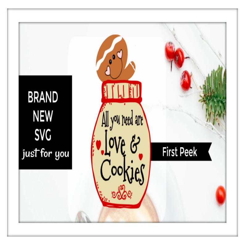 Download SVG All you need are love and cookies Christmas svg | Etsy