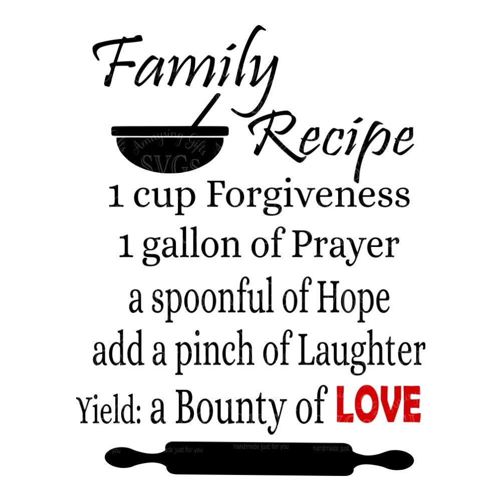 Free Free 151 Our Family Recipe Svg SVG PNG EPS DXF File