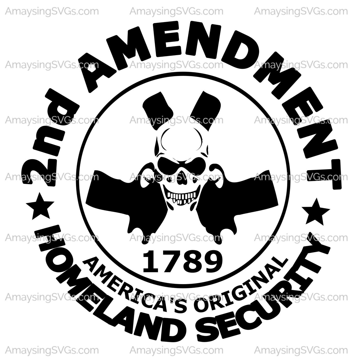 SVG 2nd Amendment SVG Gun Rights svg Skull svg Skull | Etsy