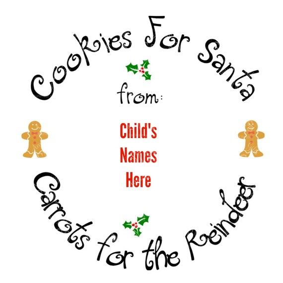 Download Svg Cookies For Santa Plate Edge Cookie Plate Design Etsy