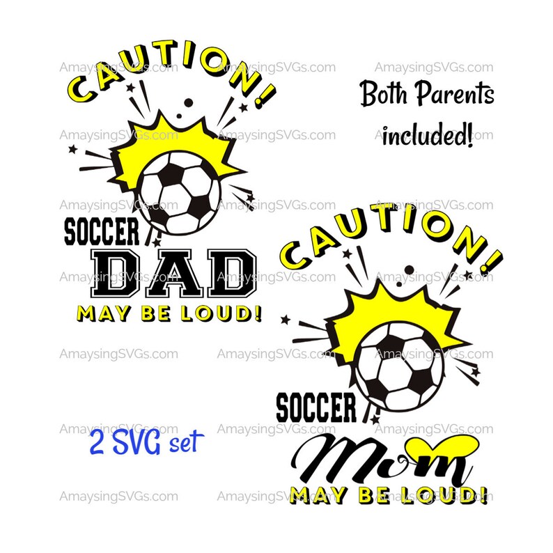 Download Caution Soccer Dad may be Loud svg Soccer Dad svg Sports | Etsy