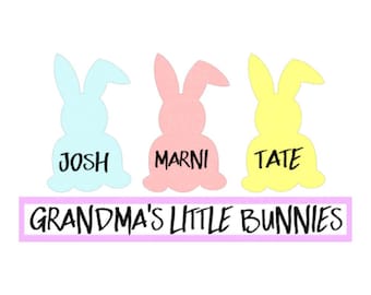 SVG - Grandma's Little Bunnies svg - Easter svg - Tshirt SVG - Wooden Blocks SVG - Pallet Sign svg - Grandma Tshirt svg - Abuella svg