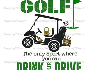 Golf the only sport where you can drink and drive svg Golf svg Golf drink and drive svg Golf towel svg Golf art svg Golf tshirt svg