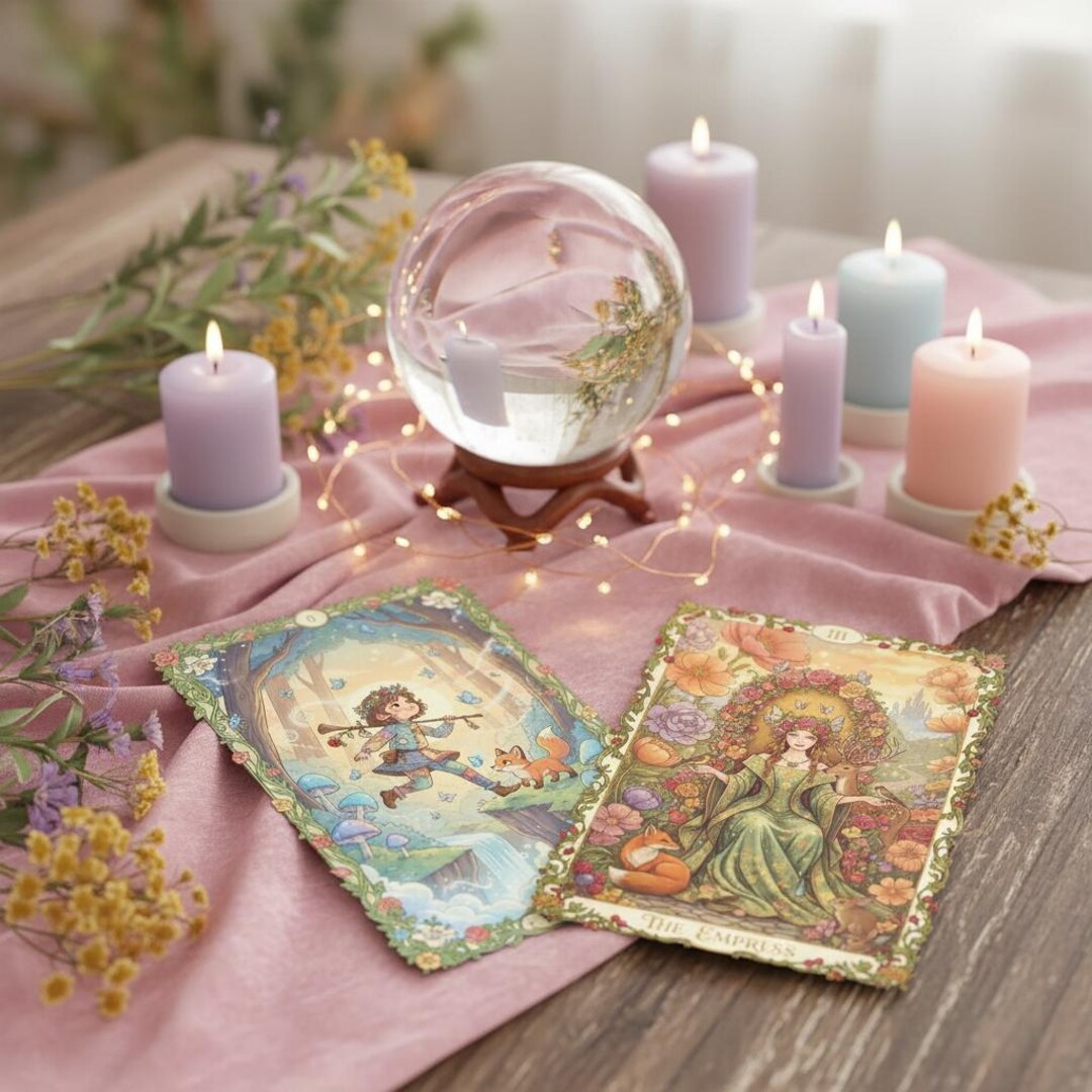 Fairy Tale Style Tarot Cards | Printable Major Minor Arcana Deck ...