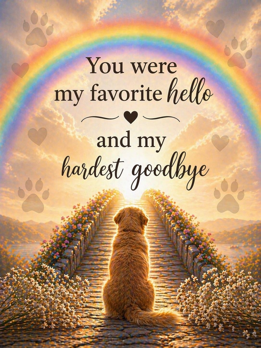 Rainbow Bridge Dog Memorial Art | Pet Loss Quote (digital Download) - Etsy