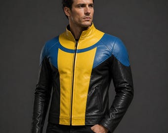Chaqueta de cuero de Mark Grayson de Invincible para cosplay, disfraz de superhéroe para Comic Con y Halloween.