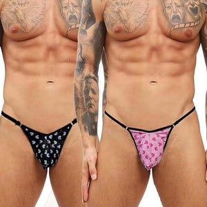 Men's Sexy Thong Under Pant | Seamless G-String Under Wear Pack of 2
