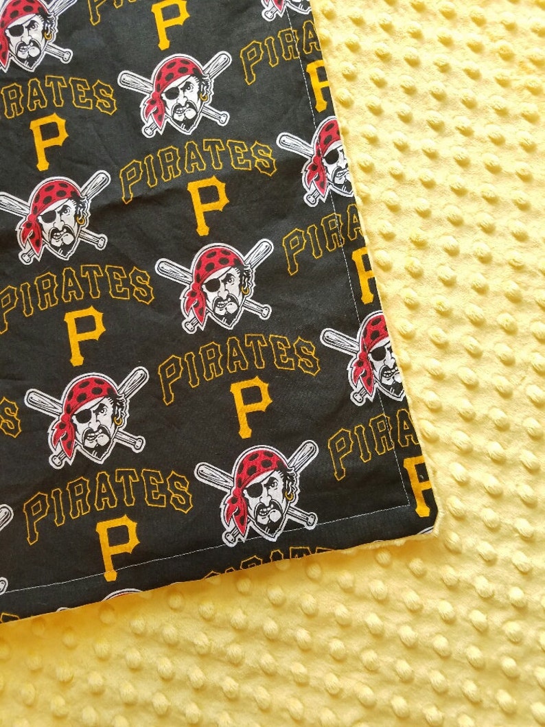 Pittsburgh Pirates Baby Blanket Toddler Minky NAME Embroidered Etsy