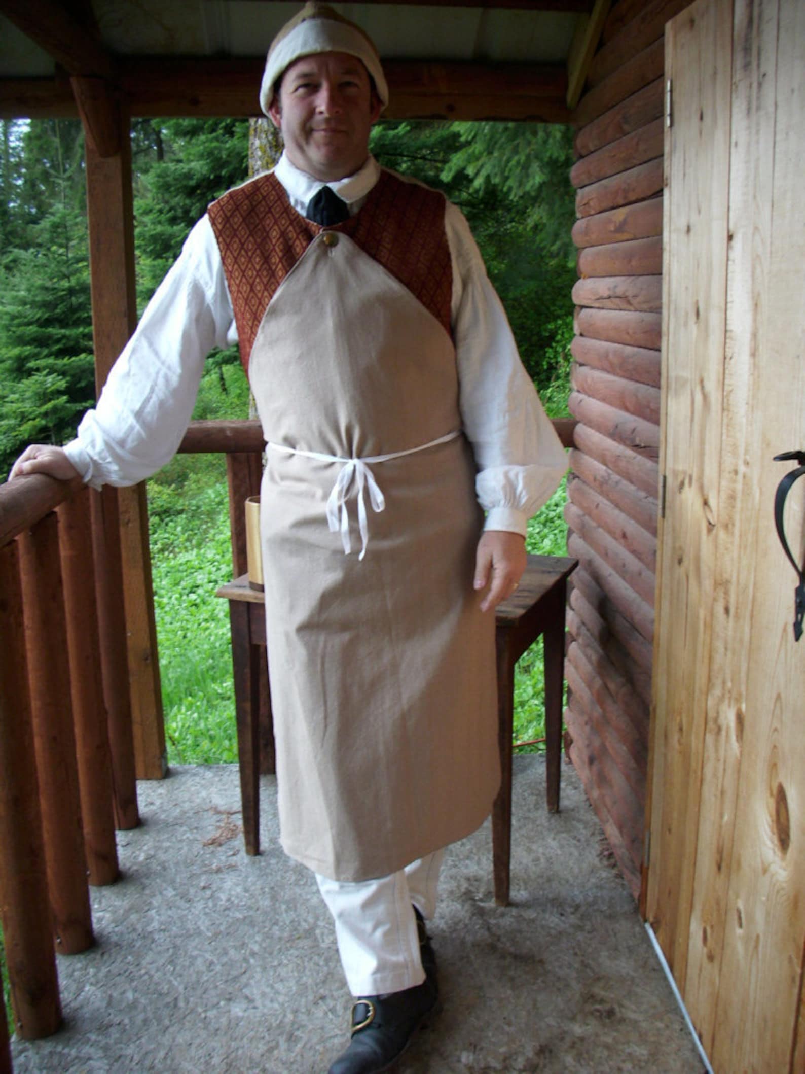 18th Century Mens Work Apron Etsy
