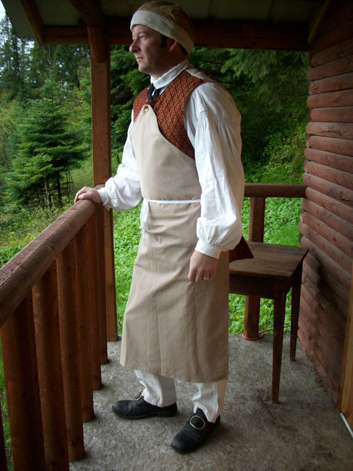 18th Century Mens Work Apron Etsy