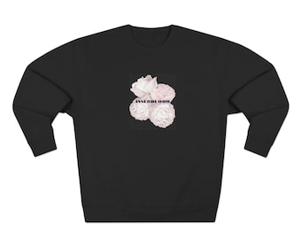 Rufus Du Sol Innerbloom Graphic Crewneck Sweatshirt | Floral Typography Sweatshirt