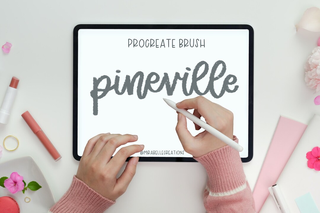 Procreate Brush Pineville Brush Mirabelle Creations Etsy
