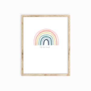 Escolha impressão de arte tipo arco-íris, pôster de arco-íris, impressão de afirmação, decoração de escritório de terapia, decoração de aconselhamento, pôster de afirmação positiva, auto