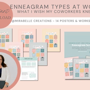 Enneagram At Work Collages (What I Wish My Co-Workers Knew), enneagram resources, Digital Workplace PDF Resource & Worksheet