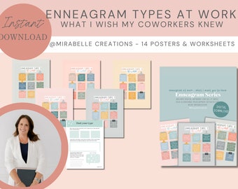 Enneagram At Work Collages (What I Wish My Co-Workers Knew), enneagram resources, Digital Workplace PDF Resource & Worksheet
