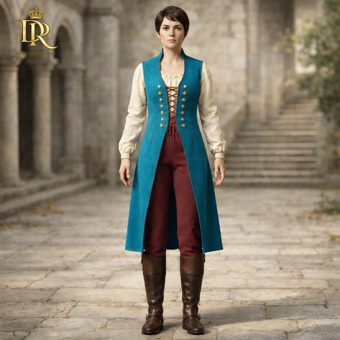 Regency Riding Outfits Regency Women’s Riding Coat – Jane Austen Costume Vest Coat ...