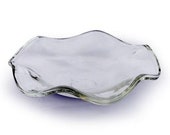 Large Wavy Replacement Dish Bowl Lid Top Tray For Electric Oil Warmers Tart Burners Heavy Glass