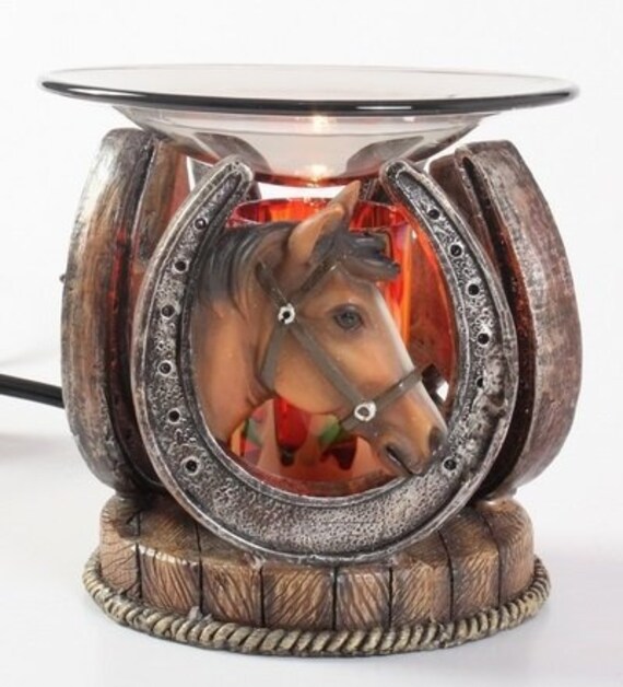 Pure Oils Horseshoe Horse Electric Aroma Lamp Etsy
