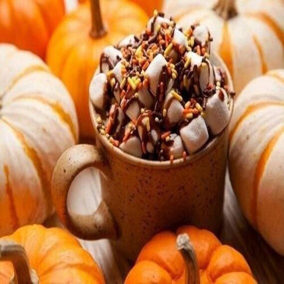 marshmallow pumpkin latte soap