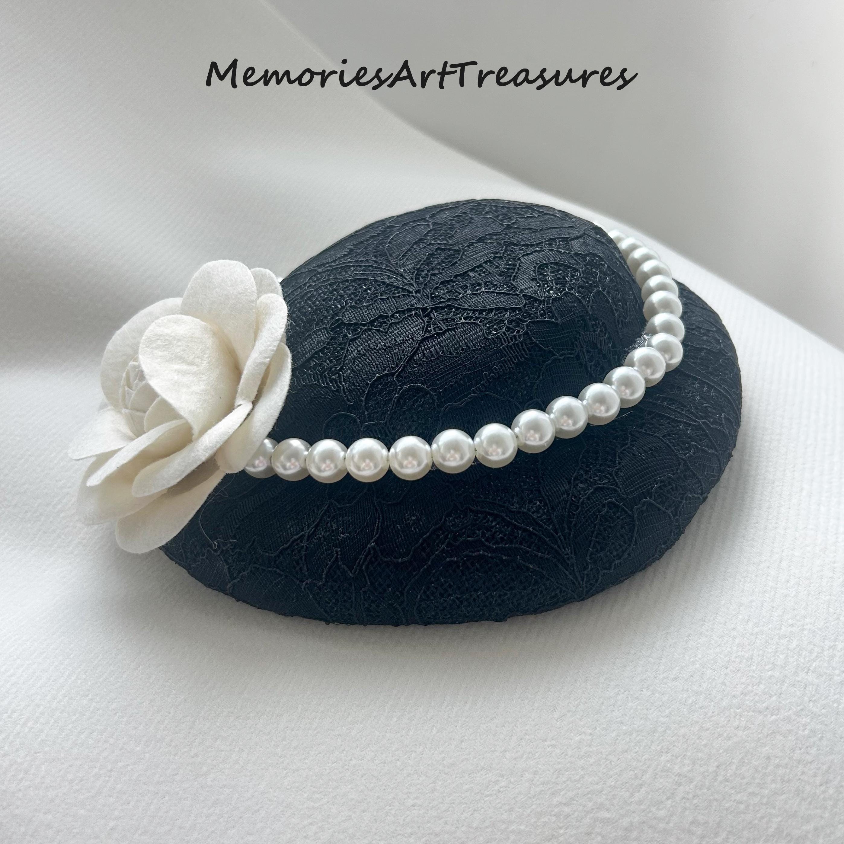 Black Pearl Fascinator - Etsy display picture 1