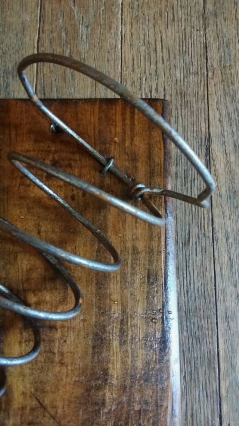 Wall mounted wine rack with bed spring holders Etsy